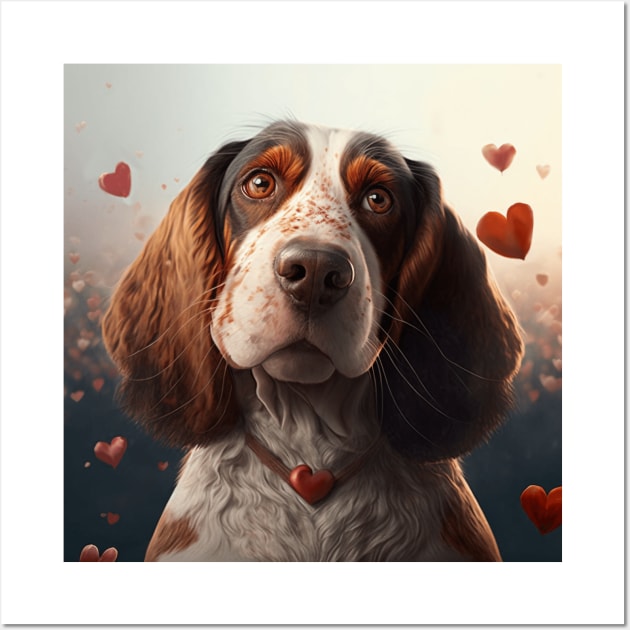 My Dog Loves Me Not Just on Valentines Day Wall Art by idrockthat